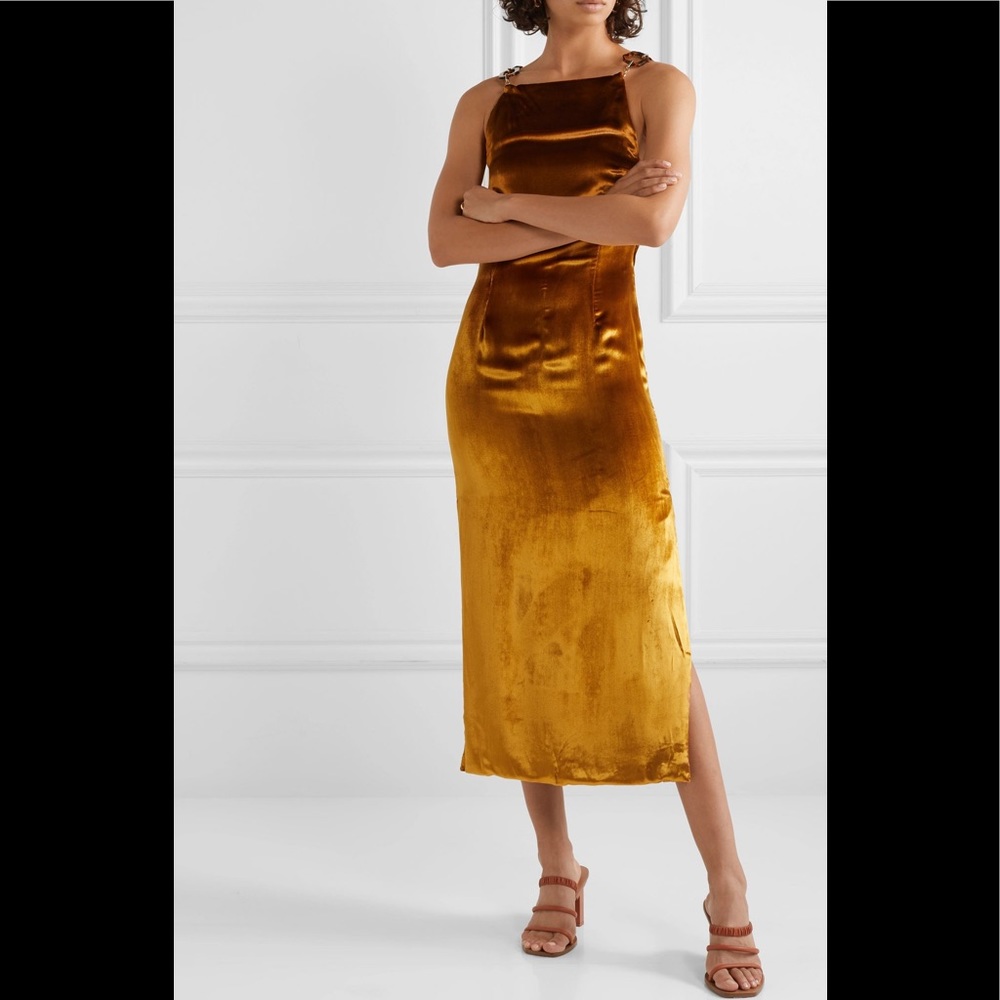 Cult Gaia Mina Velvet Dress